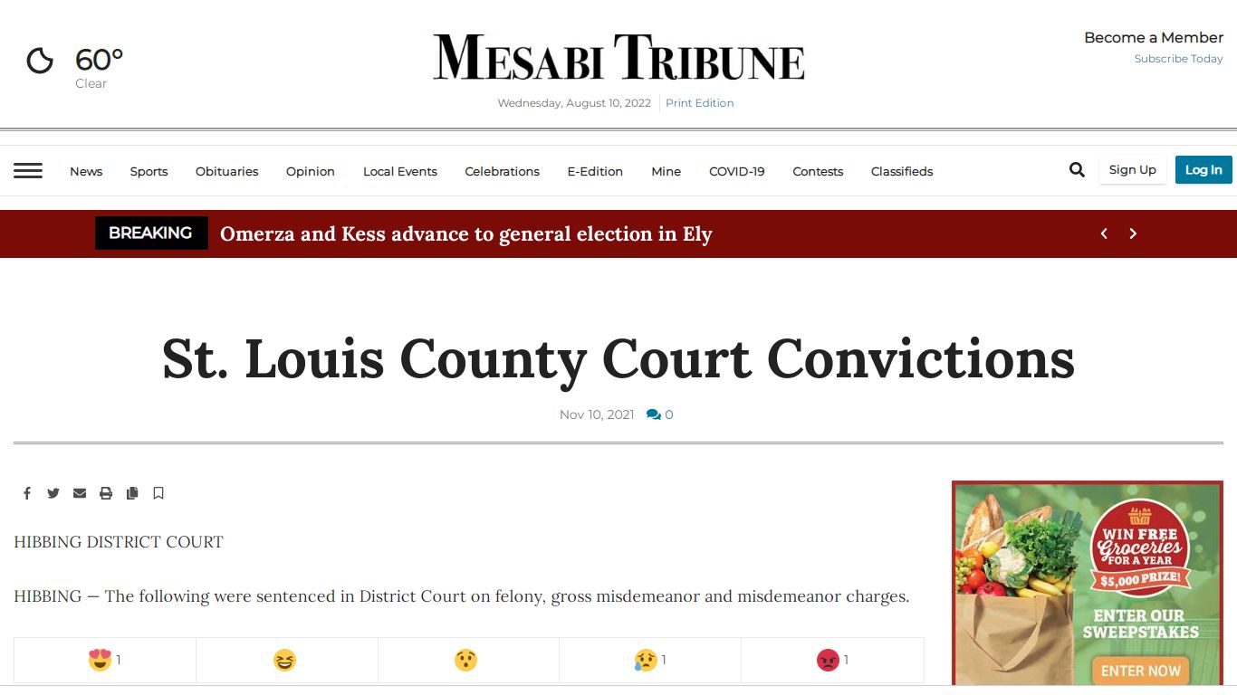 St. Louis County Court Convictions | Court Convictions ...